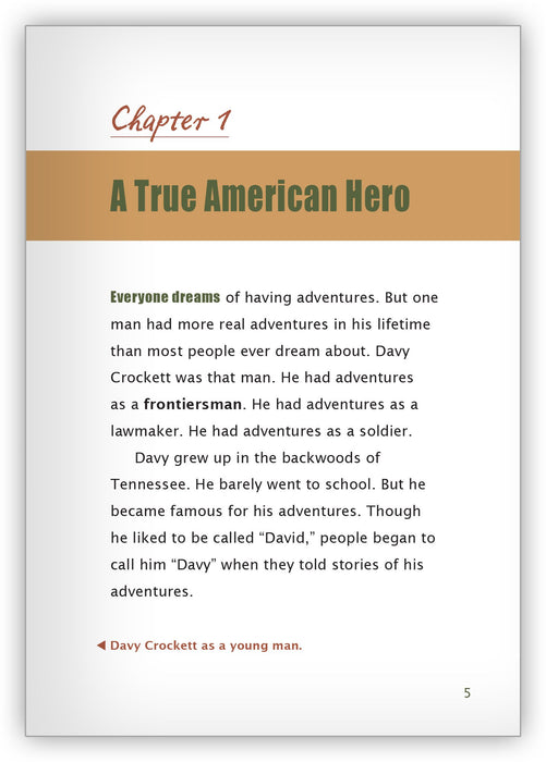 Davy Crockett from Hameray Biography Series