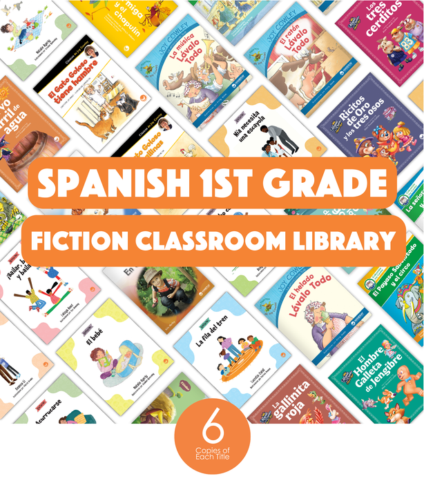 Spanish 1st Grade Fiction Classroom Library (6-Packs)