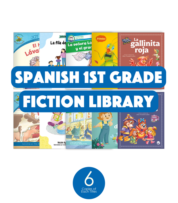 Spanish 1st Grade Fiction Classroom Library (6-Packs)