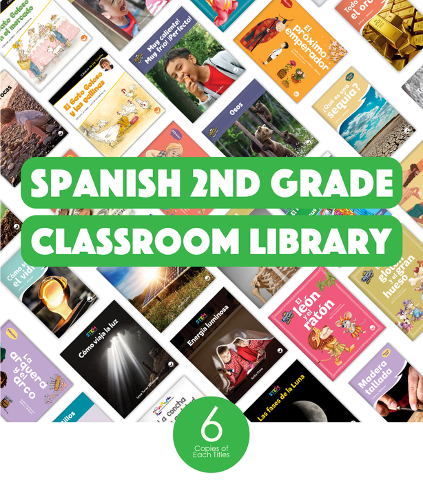 Spanish 2nd Grade Classroom Library (6-Packs)