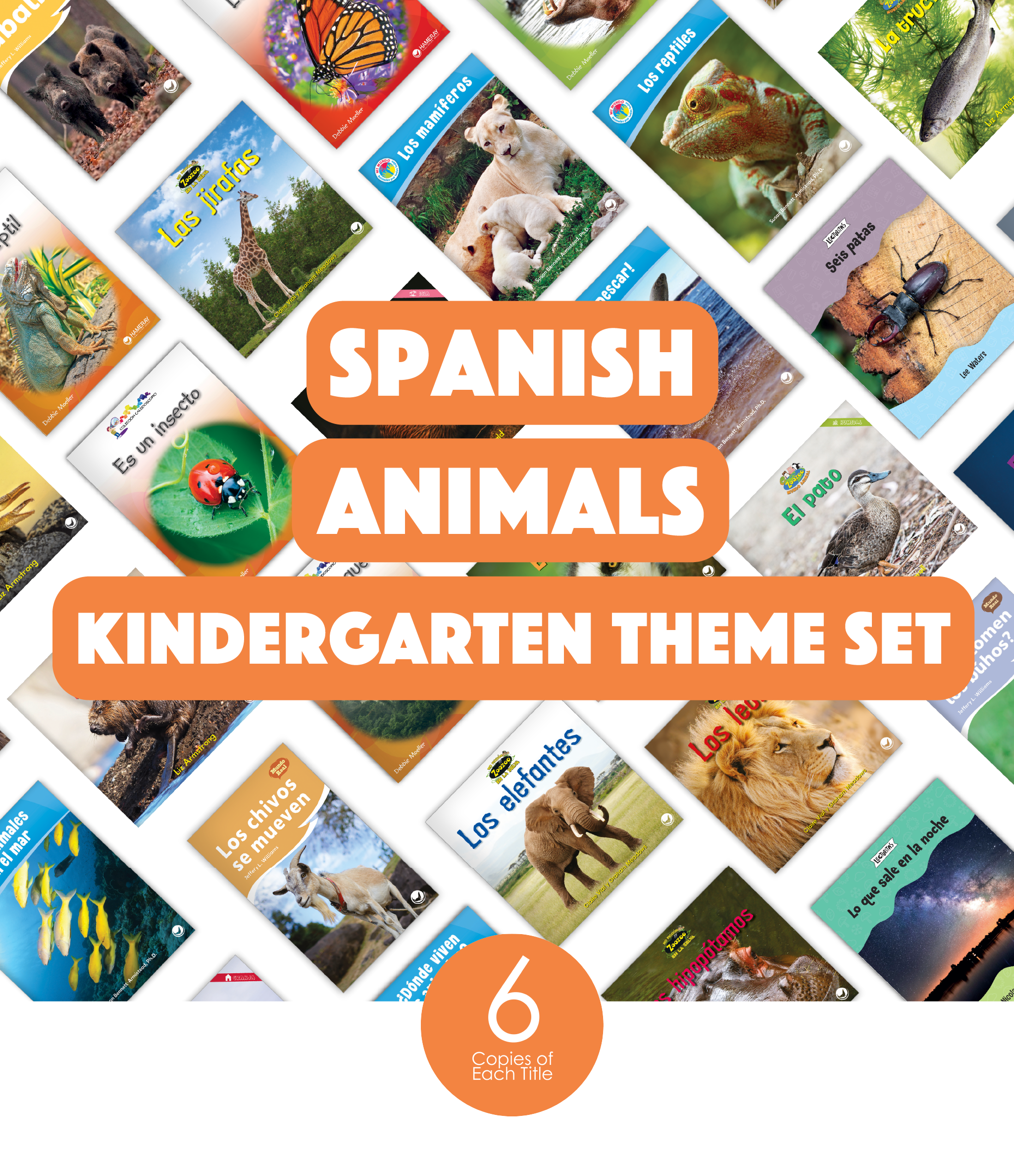 Spanish Animals Kindergarten Theme Set (6-Packs)