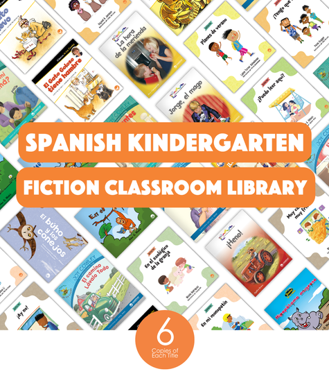Spanish Kindergarten Fiction Classroom Library (6-Packs)