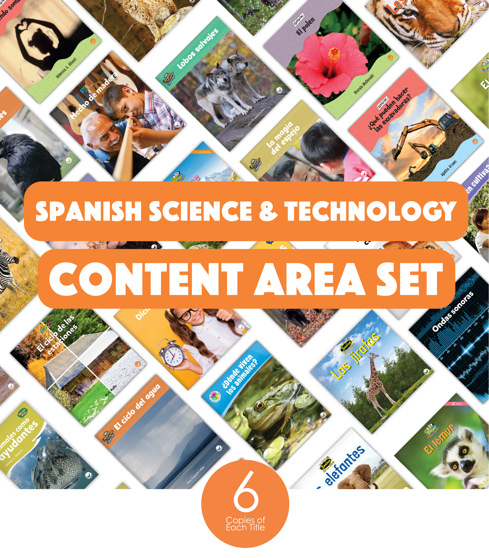 Science In Spanish Translation Spanish Science & Technology Content Area Set (6-Packs) - Hameray ...