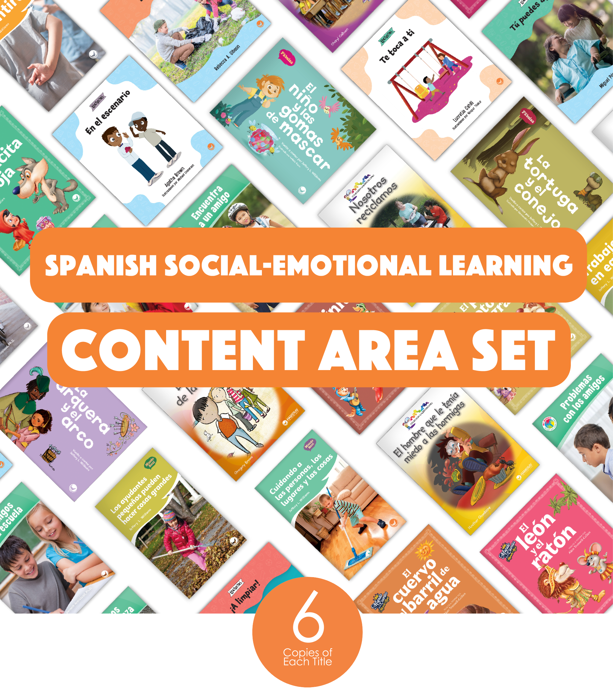 Spanish Social-Emotional Learning Content Area Set (6-Packs)