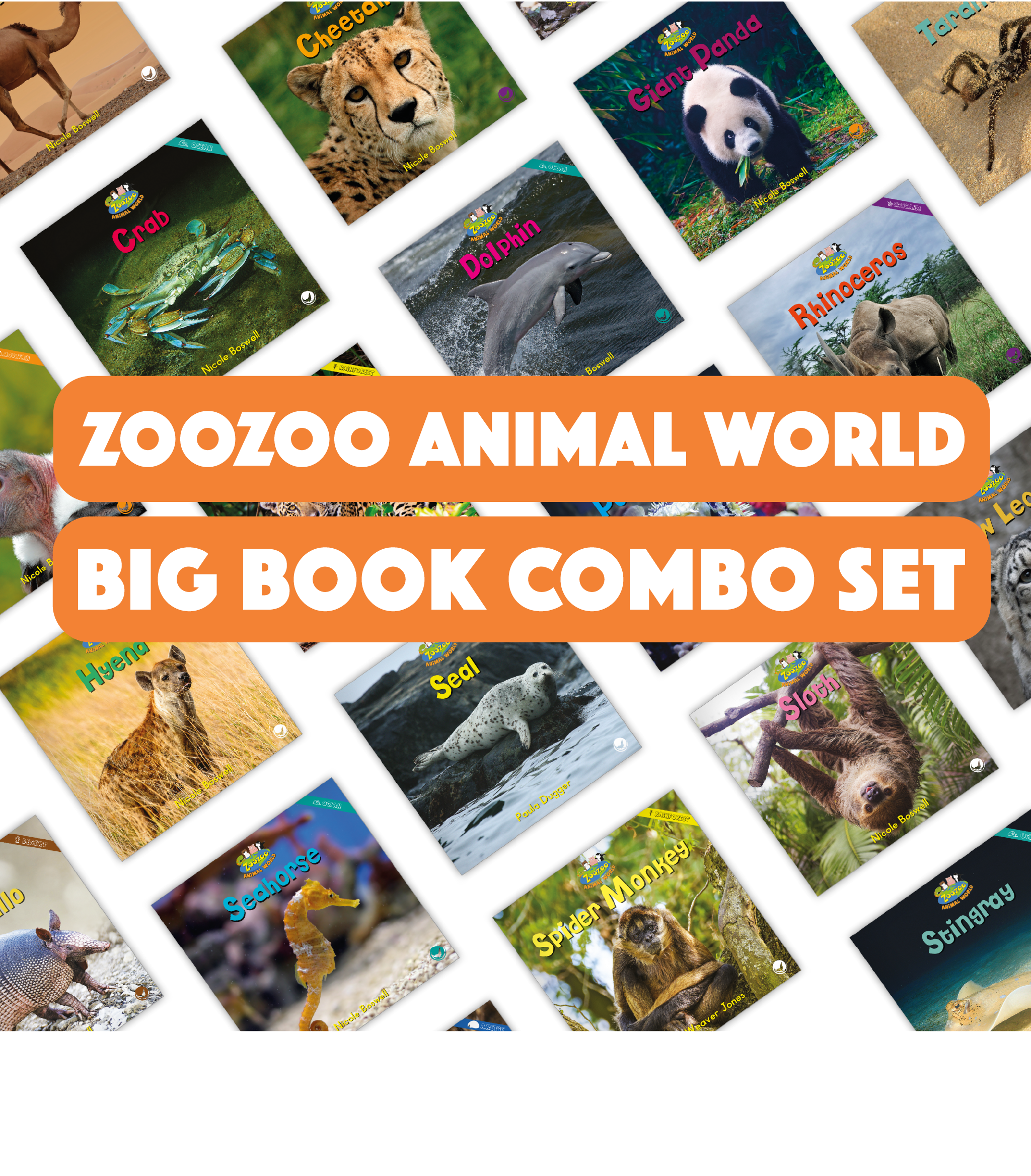 Zoozoo Animal World Big Book Combo Set