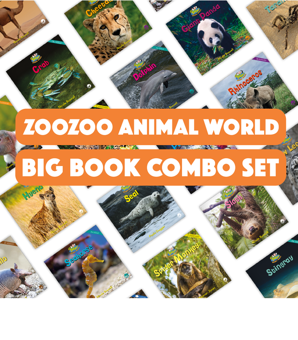 Zoozoo Animal World Big Book Combo Set