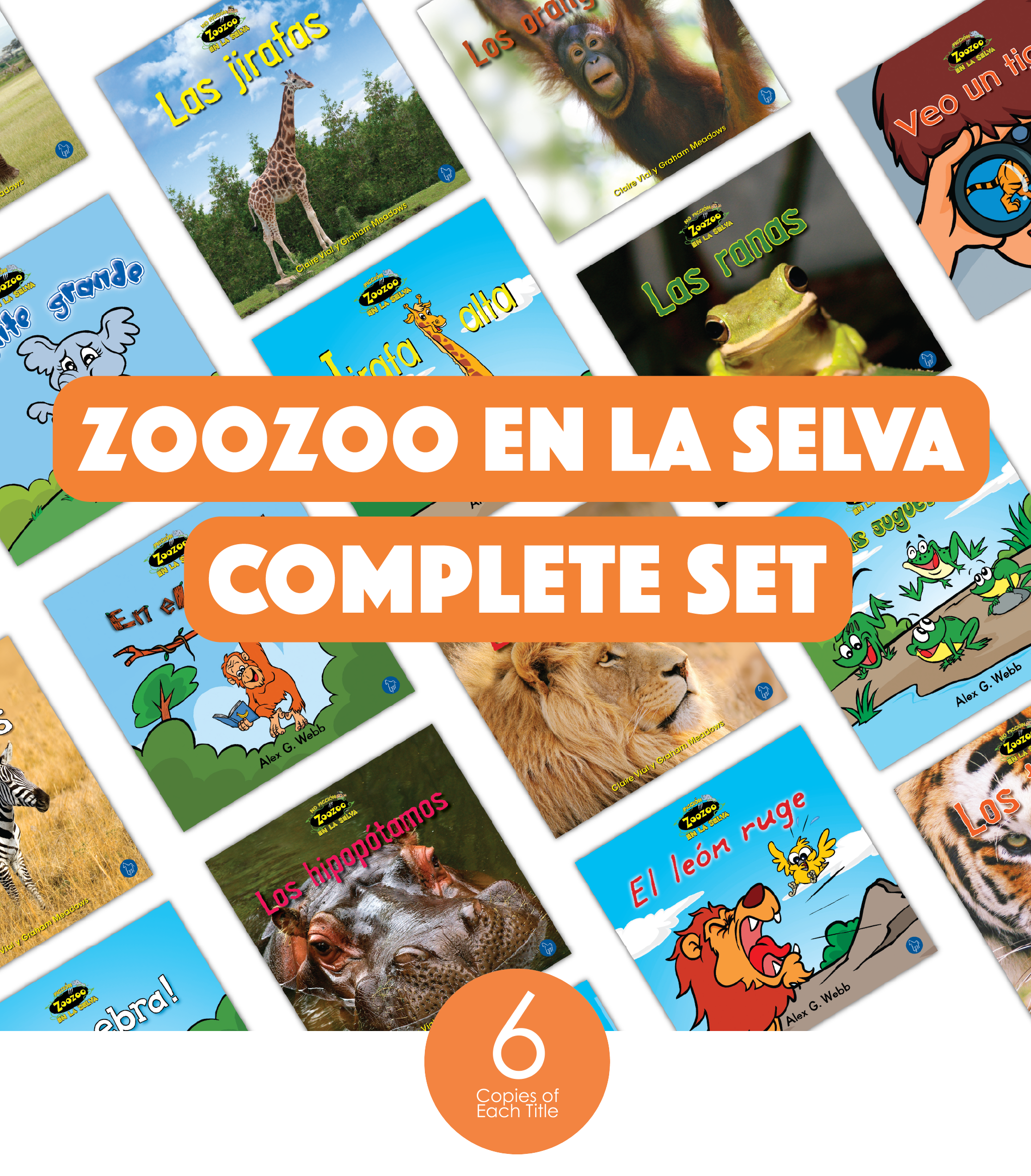 Zoozoo En la Selva Complete Set (6-Packs)
