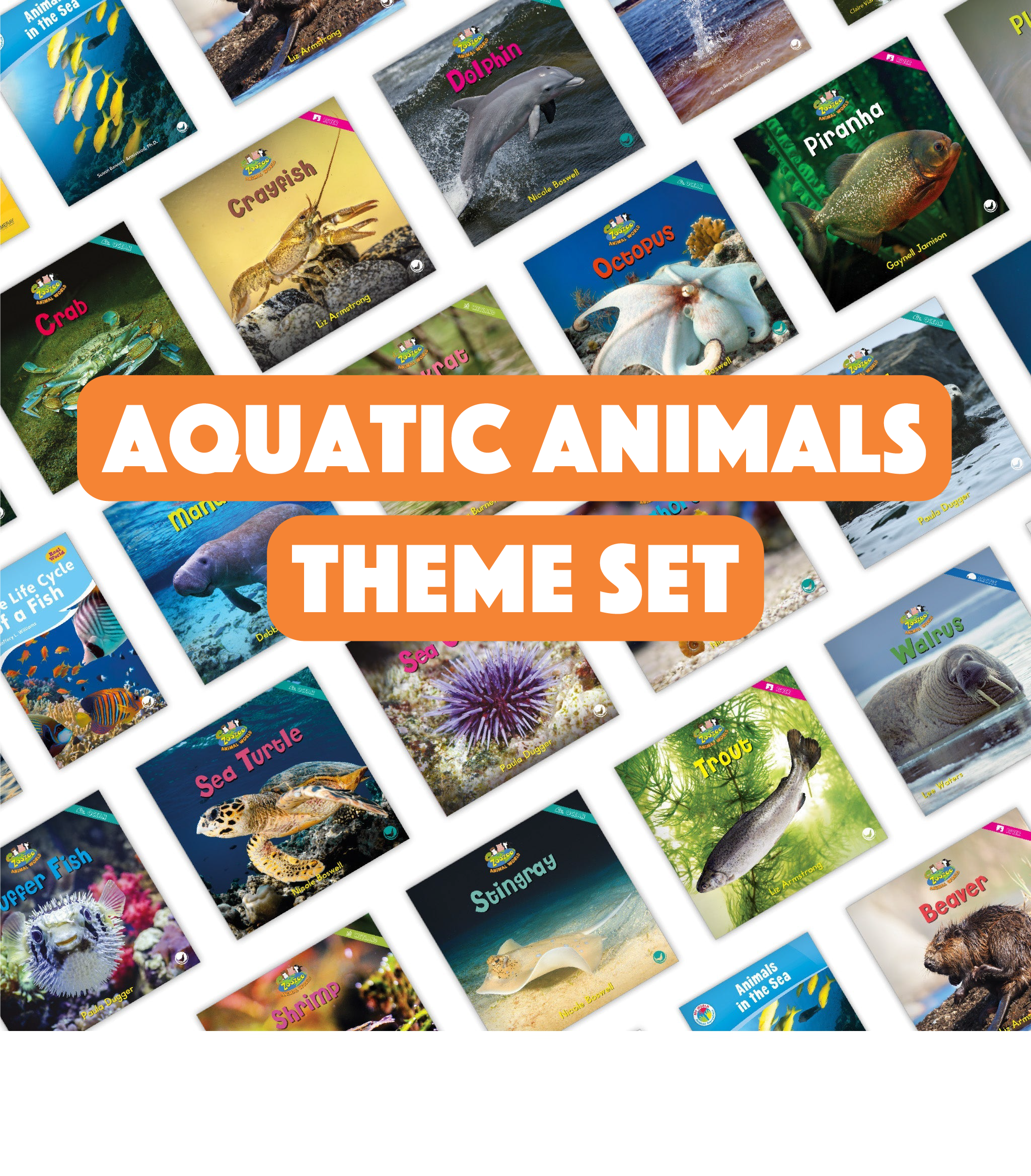 Animal Theme Examples Aquatic Animals Theme Set - Hameray Publishing