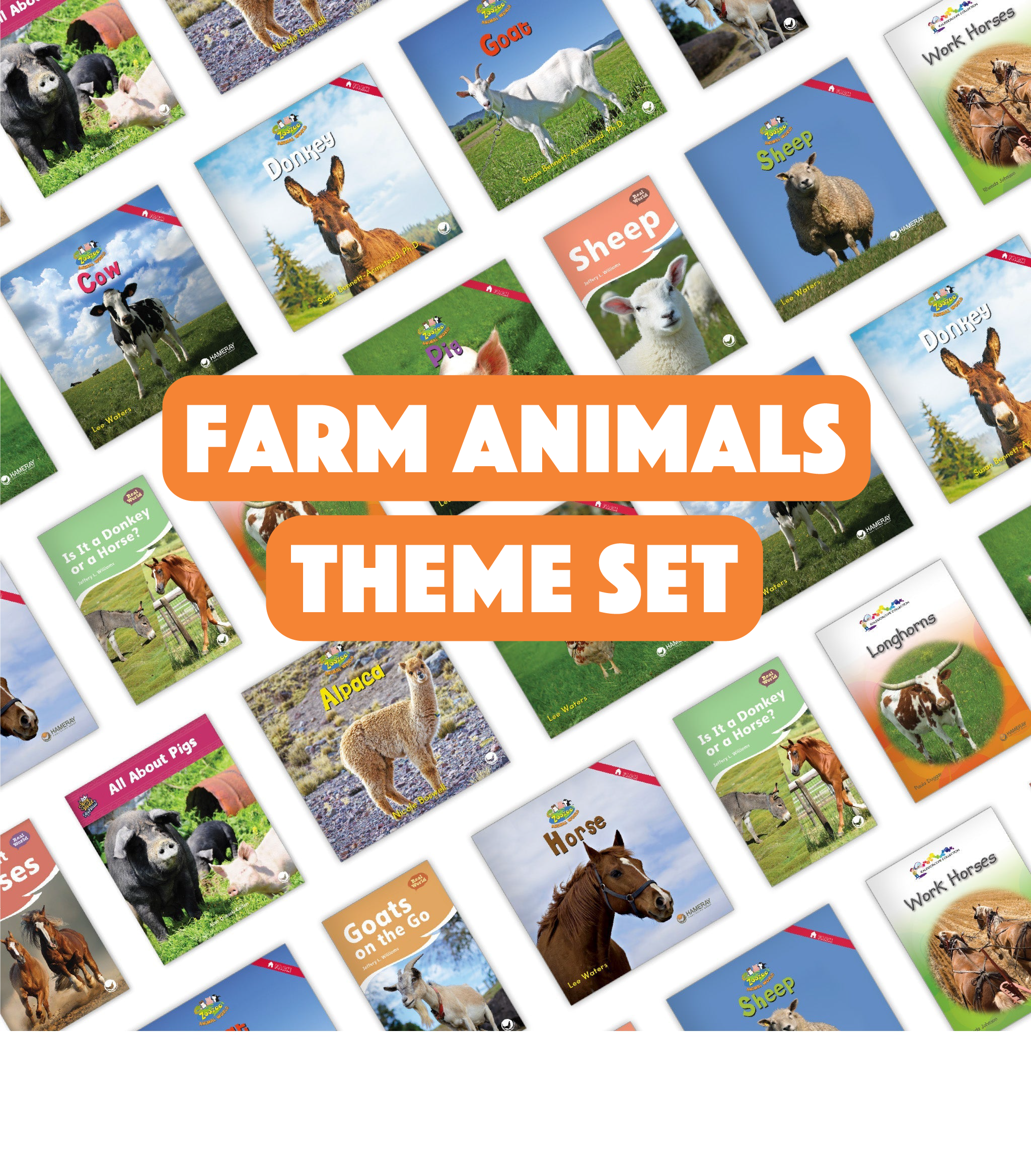 Animal Theme Examples Farm Animals Theme Set - Hameray Publishing