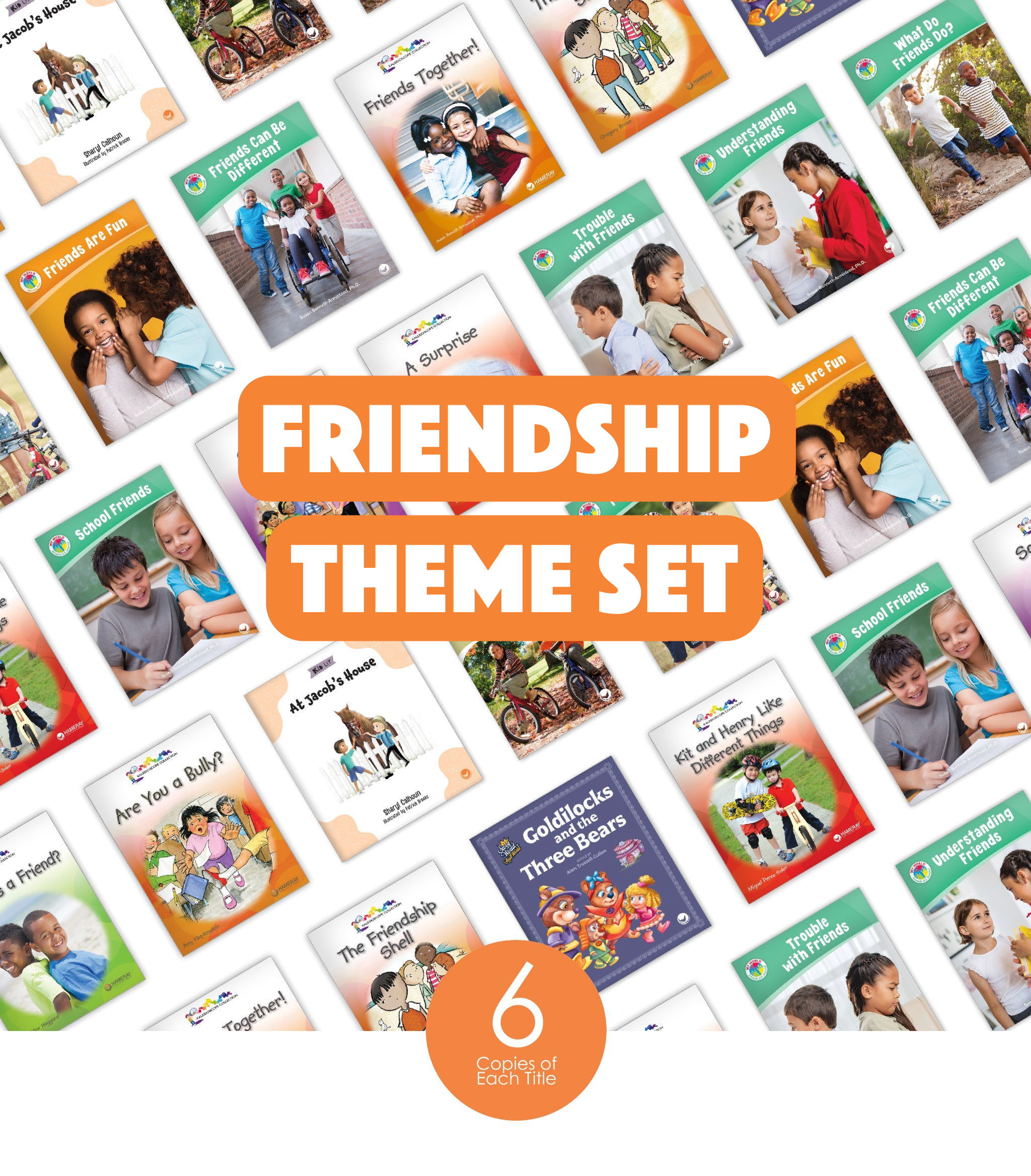 Grade R Theme Friends Friendship Theme Set (6-Packs) - Hameray Publishing