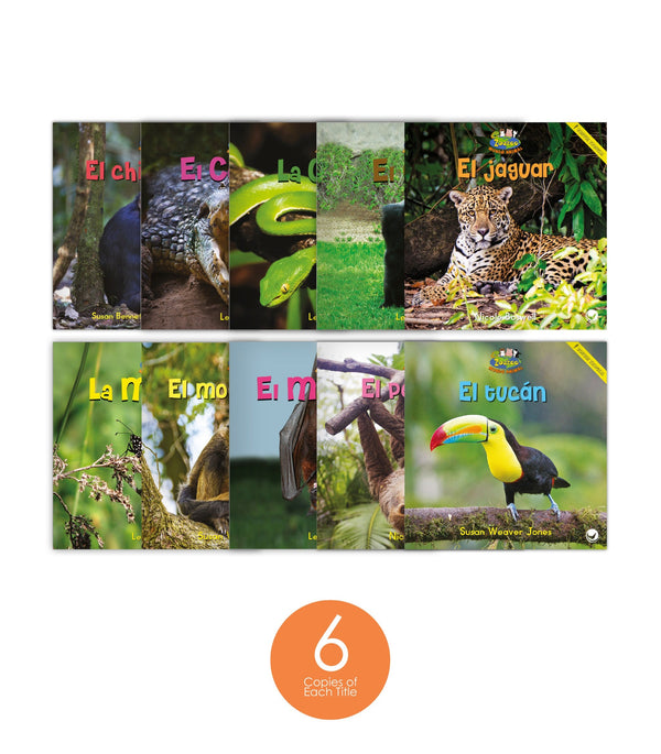 Zoozoo Mundo Animal Bosque Tropical Habitat Set (6-Packs)
