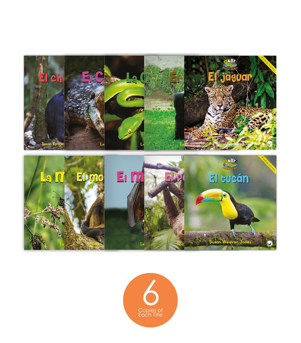 Zoozoo Mundo Animal Bosque Tropical Habitat Set (6-Packs)