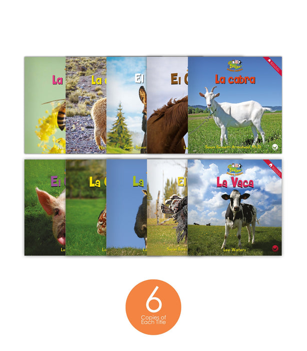 Zoozoo Mundo Animal Granja Habitat Set (6-Packs)