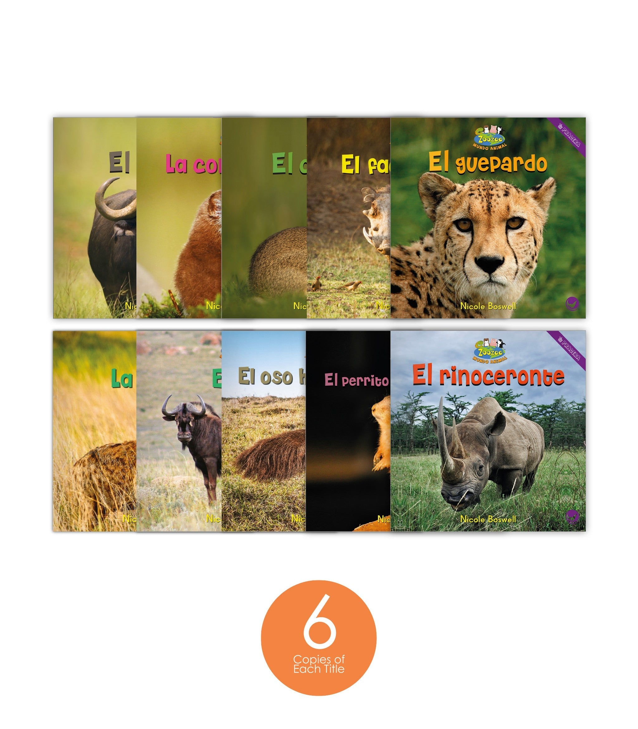 Zoozoo Mundo Animal Pradera Habitat Set (6-Packs)