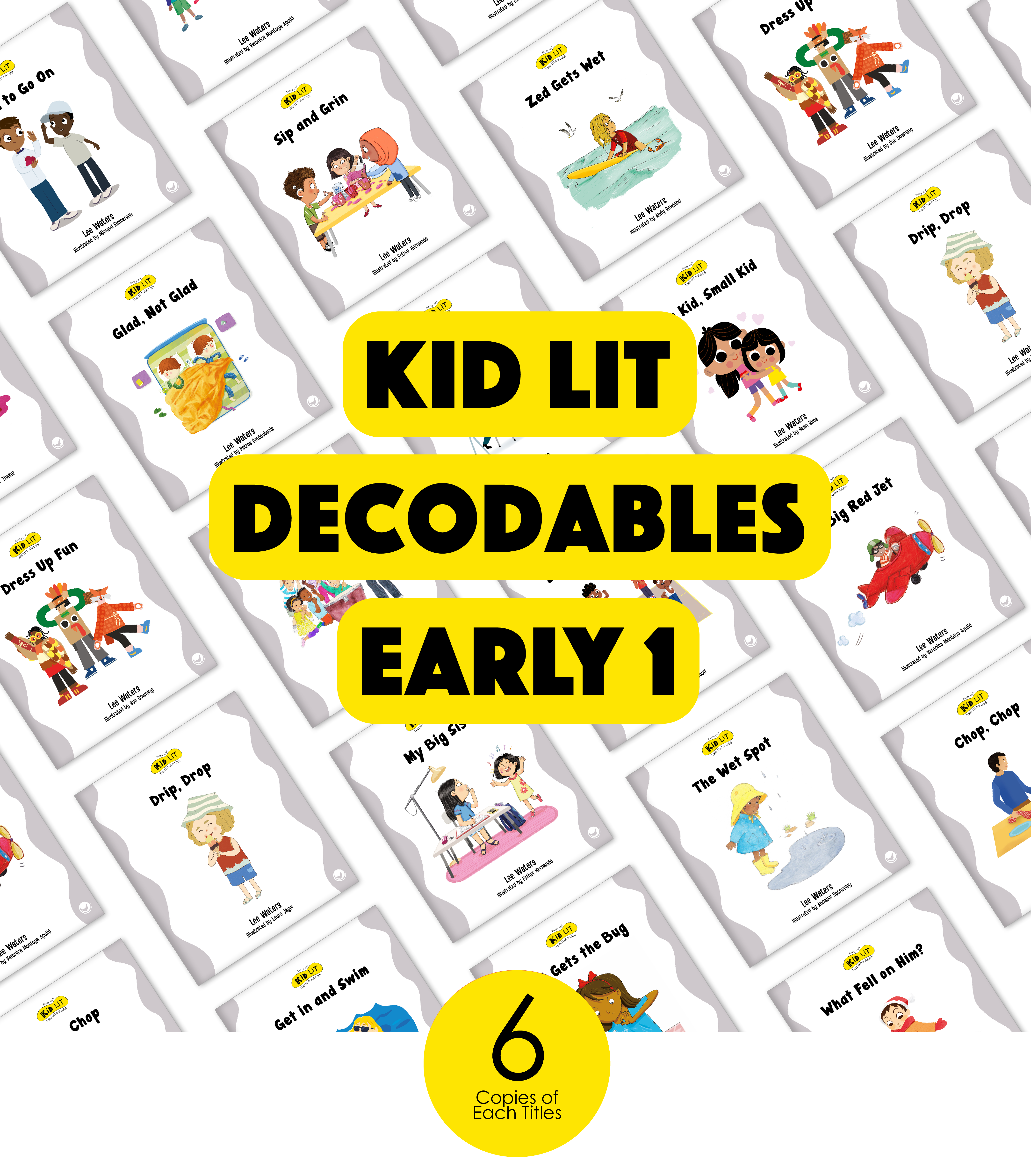 Kid Lit Decodables Early 1 Set (6-Packs)