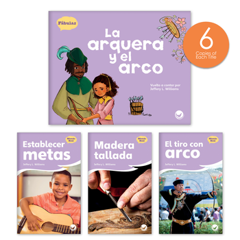 La arquera y el arco Theme Guided Reading Set from Fábulas y el Mundo Real
