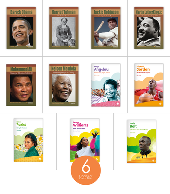 Influential Black Leaders & Icons Complete Set (6-Packs) from Hameray Biography Series, Inspire!