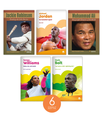 Influential Black Leaders & Icons: Athletes Set (6-Packs) from Hameray Biography Series, Inspire!