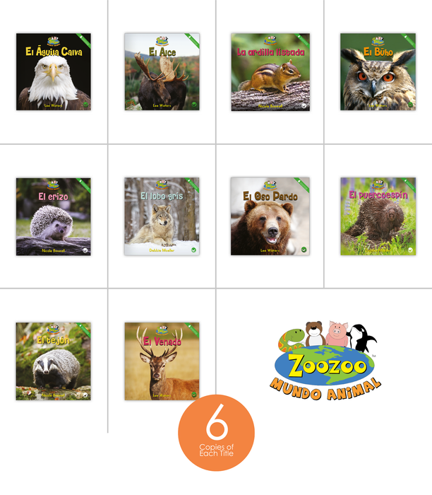 Zoozoo Mundo Animal Bosque Habitat Set (6-Packs)