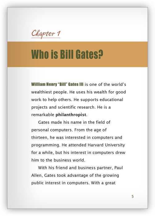 Bill Gates from Hameray Biography Series