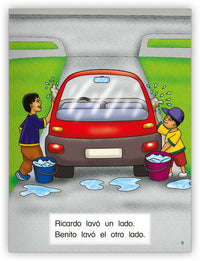 El carro bien limpio