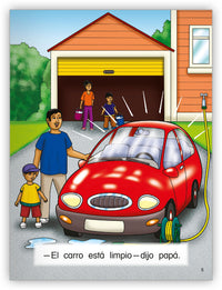 El carro bien limpio