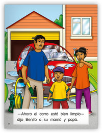 El carro bien limpio