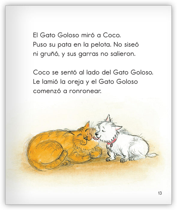 El gato Goloso y el visitante