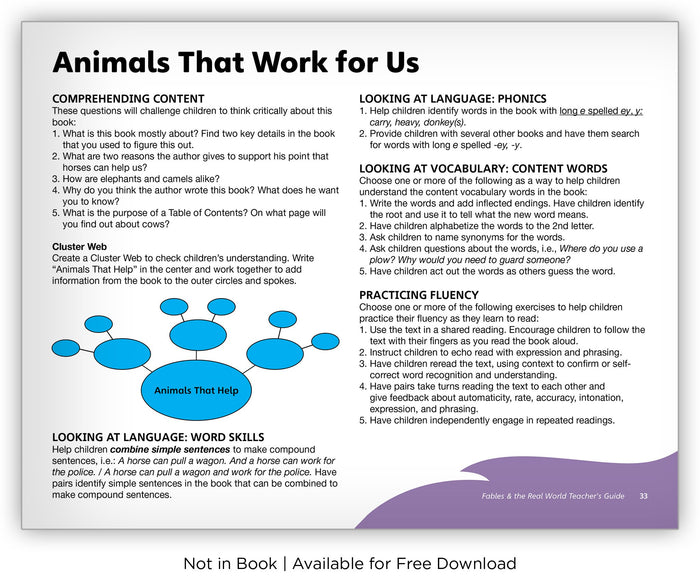 Animals That Work for Us from Fables & the Real World