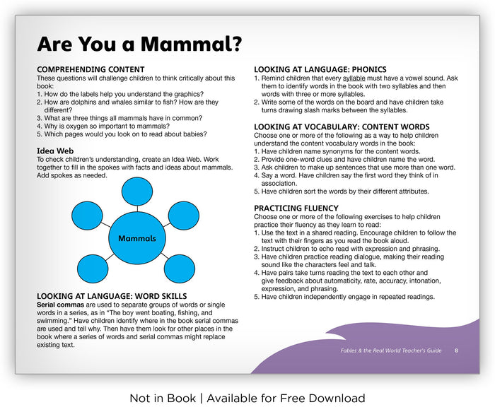 Are You a Mammal? from Fables & the Real World