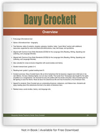 Davy Crockett from Hameray Biography Series