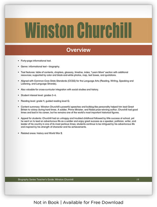 Winston Churchill from Hameray Biography Series