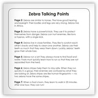 Zebra from Zoozoo Into the Wild