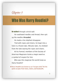 Harry Houdini from Hameray Biography Series