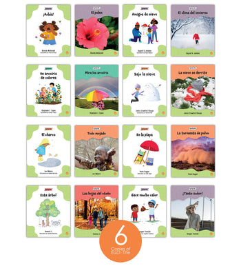 Lecturitas El clima y las estaciones Theme Set (6-Packs) from Lecturitas