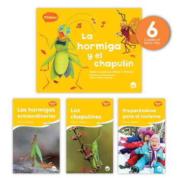La hormiga y el chapulín Theme Guided Reading Set from Fábulas y el Mundo Real