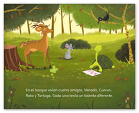 Los cuatro amigos y el cazador from Fábulas y el Mundo Real