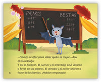 Los pájaros, las bestias y el murciélago Leveled Book