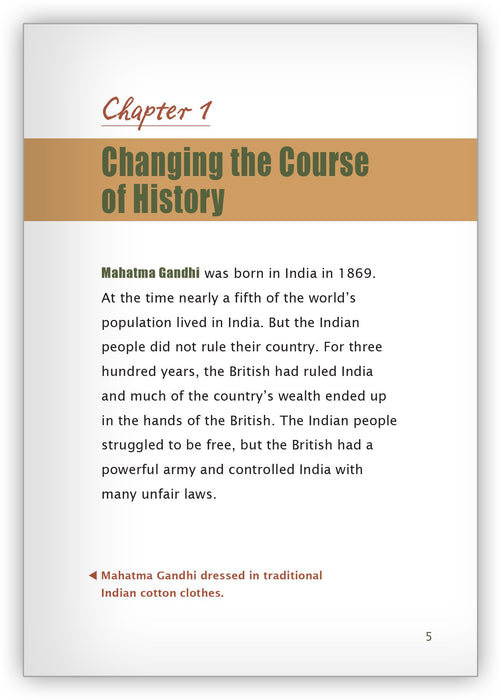 Mahatma Gandhi Leveled Book