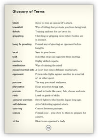 Martial Arts Leveled Book