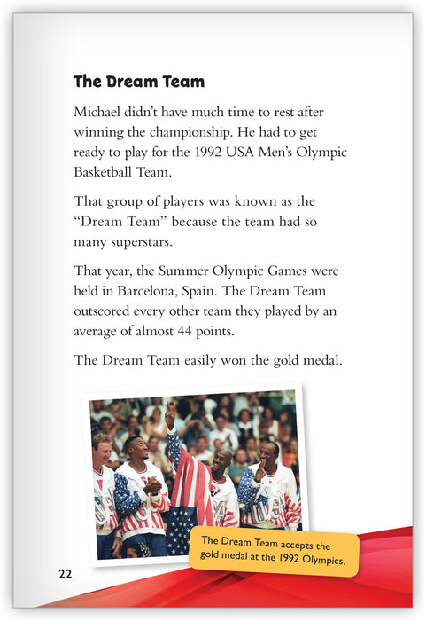 Michael Jordan: The Basketball Legend Leveled Book