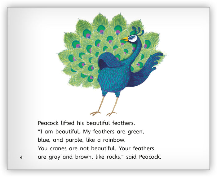The Cranes and the Peacock Leveled Book