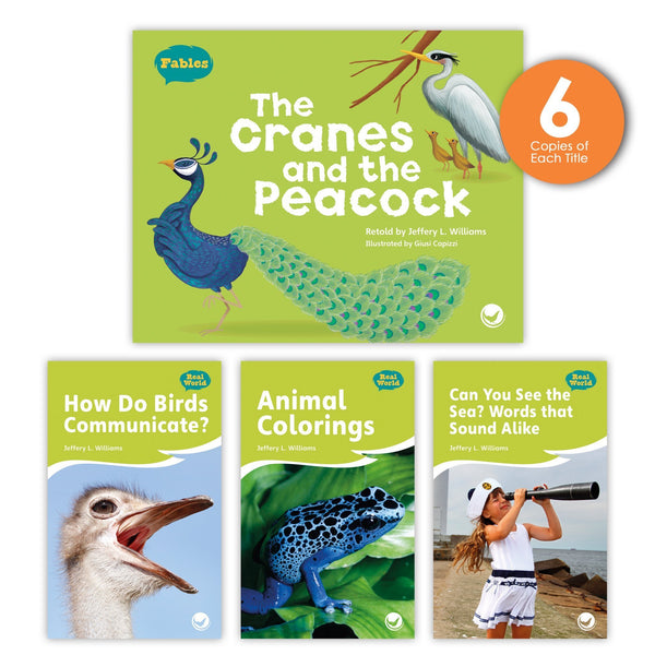 The Cranes and the Peacock Theme Set (6-Packs)