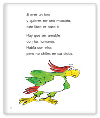 Un libro para loros mascota from Colección Joy Cowley